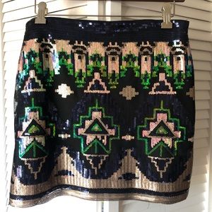 Sequin mini skirt